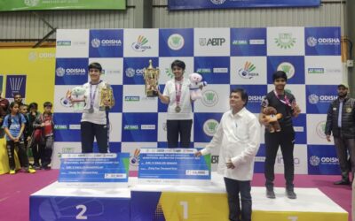 Medhavi Nagar & Baruni Parshwal won Gold Medal in U-15 Girls Doubles